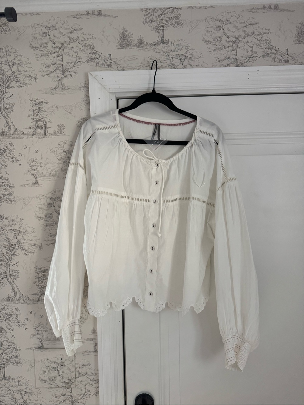 Anthropologie white blouse (NWT)